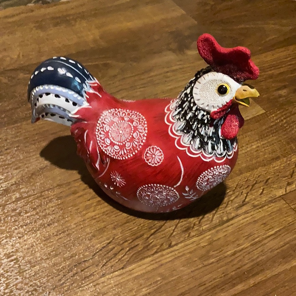 Tabletop decor| Ashland Summer Heritage Rooster Patriotic Red White & Blue